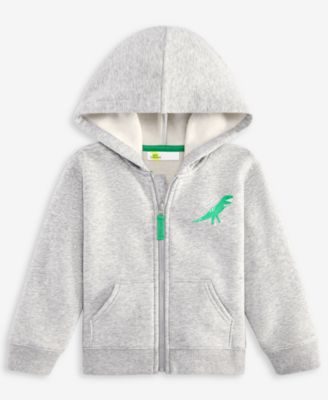 Epic Threads - Toddler Boys Heather Fleece Dino Zip-Up Hoodie
