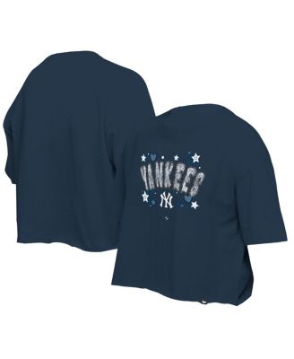 New Era - Big Girls Navy New York Yankees Flip Sequin Team T-Shirt