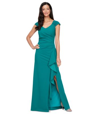 Alex Evenings - Women's Ruched Shoulder Gown