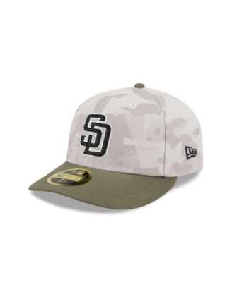 New Era - Men's Light Beige/Olive San Diego Padres 2025 Armed Forces Day Low Profile 59FIFTY Fitted Hat