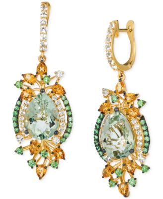 Le Vian - Multi-Gemstone Statement Charm Hoop Earrings (13-3/4 ct. t.w.) in 14k Yellow Gold
