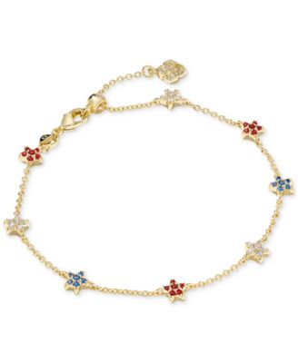 Kendra Scott - Gold-Tone Crystal Multi Star Sierra Link Chain Bracelet