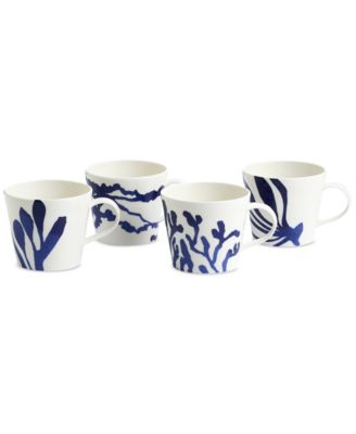 Royal Doulton - 1815 Pacific Mixed-Pattern Mugs, Set of 4