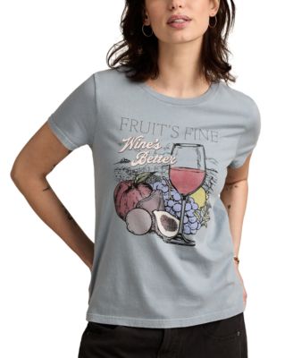 Lucky Brand - Women's Cotton Fruit Is Fine Graphic T-Shirt