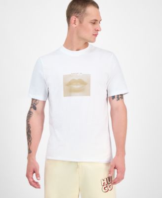 Hugo Boss - Men's Deterni Short Sleeve Crewneck Lips Graphic T-Shirt