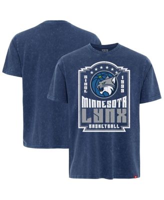 Sportiqe - Men's and Women's Blue Minnesota Lynx Rock Roll Collection Angus Mineral Wash Premium T-Shirt