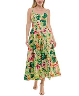 Taylor - Women's Printed Sweetheart Fit & Flare Dress