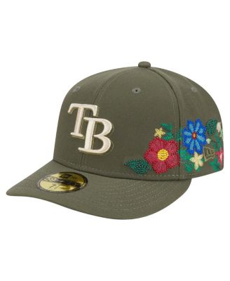 New Era - Men's Olive Tampa Bay Rays Tonal Florals 59FIFTY Fitted Hat