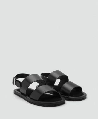 MANGO - Men's Leather Strap Sandals