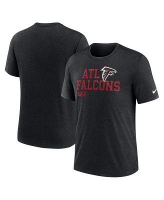 Nike - Men's Black Atlanta Falcons Overlap Lockup Tri-Blend T-Shirt