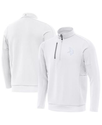 Antigua - Men's White Minnesota Vikings Generation Quarter-Zip Sweatshirt