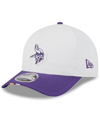 New Era - Big Boys and Girls White/Purple Minnesota Vikings 2025 NFL Training Camp A-Frame 9FORTY Adjustable Hat