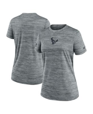 Nike - Women's Gray Houston Texans Sideline Velocity Performance T-Shirt