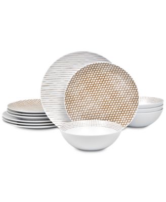 Noritake - Blue Hammock 12-Pc. Dinnerware Set, Created for Macy's