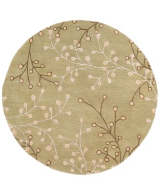 Surya - Athena ATH-5113 Taupe 6' Round Area Rug