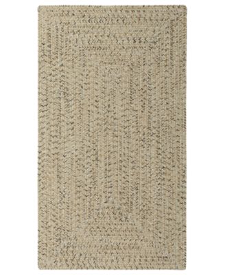 Capel - Area Rug, Indoor/Outdoor Sea Glass Rectangular Braid 0110-600 Shell 4' x 6'