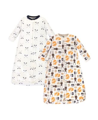 Hudson Baby - Wearable Safe Sleep Long Sleeve Cotton Sleeping Bags, Forest, 3-9M M
