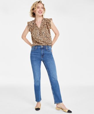 On 34th - Women's High Rise Straight-Leg Jeans