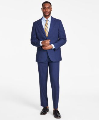 Nautica - Men's Modern-Fit Bi-Stretch Black Suit