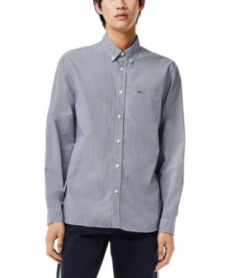 Lacoste - Men's Regular-Fit Gingham Check Button-Down Shirt