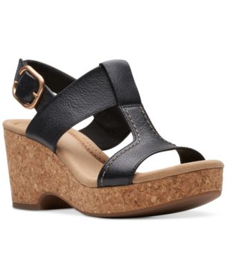 Clarks - Giselle Style Wedge Heel Platform Sandals