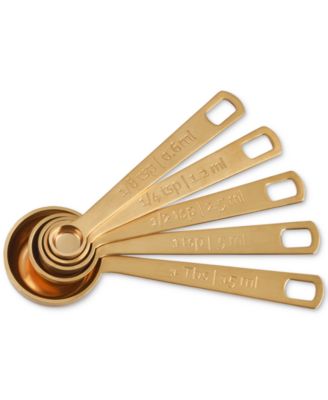 Le Creuset - Gold-Tone Measuring Spoons, Set of 5
