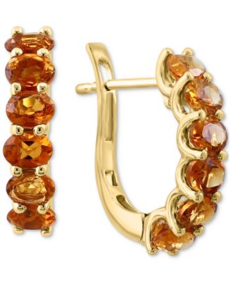 EFFY Collection - Citrine Oval Hoop Earrings (1-3/4 ct. t.w.) in 14k Gold