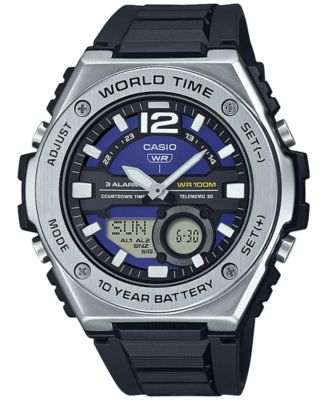 Casio - Men's Analog Digital Black Resin Strap Watch 51mm