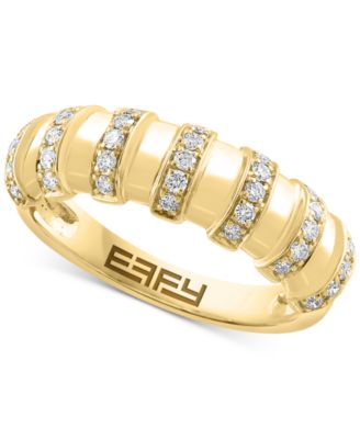 EFFY Collection - Diamond Multirow Statement Ring (1/3 ct. t.w.) in 14k Gold