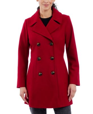 Anne Klein - Women's Double-Breasted Peacoat