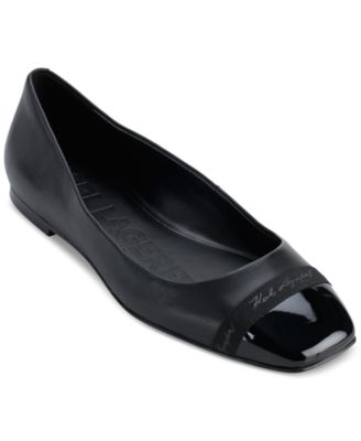 KARL LAGERFELD PARIS - Women's Zayne Square-Toe Ballet Flats