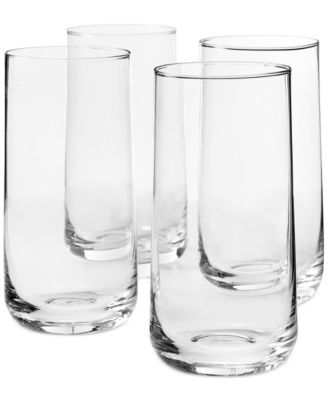 The Cellar - Gil Collection Clear Highball Glasses, Set of 4