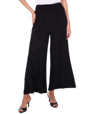 Vince Camuto - Women's Smocked-Waist Wide-Leg Pants