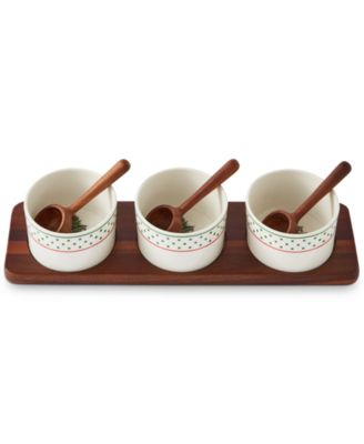 Spode - Christmas Tree Polka Dot 7-Pc. Condiment Set
