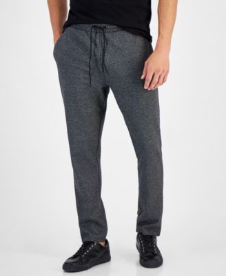 KARL LAGERFELD PARIS - Men's Slim-Fit Textured Track Pants