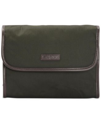 Barbour - Men's Waxed Hanging Toiletry Bag
