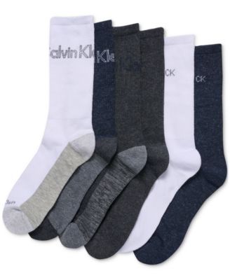 Calvin Klein - Men's 6pk. Logo Crew Socks