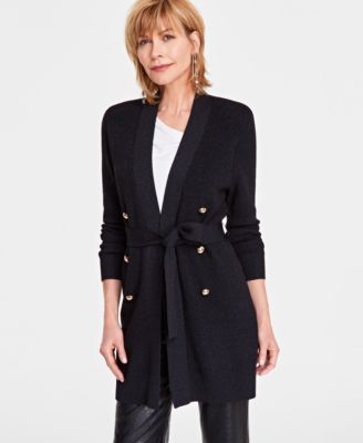 I.N.C. International Concepts - Women's Metallic Open-Front Cardigan