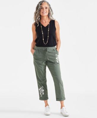 Style & Co - Pull On Cuffed Utility Pants