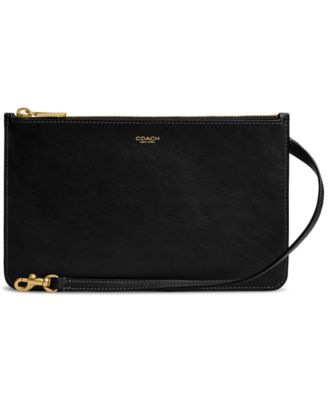 COACH - Natural Grain Leather Small Zip Pouch