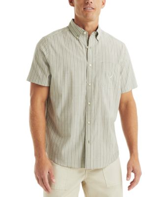 Nautica - Men's Striped Short Sleeve Shirt