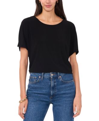 Vince Camuto - Women's Solid-Color Short-Sleeve Top