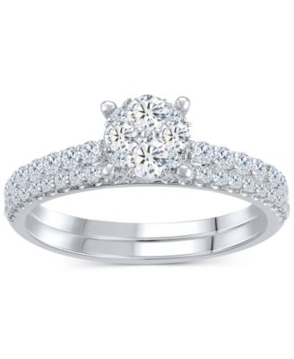 Macy's - Diamond Classic Style Bridal Set (3/4 ct. t.w) in 14k White Gold