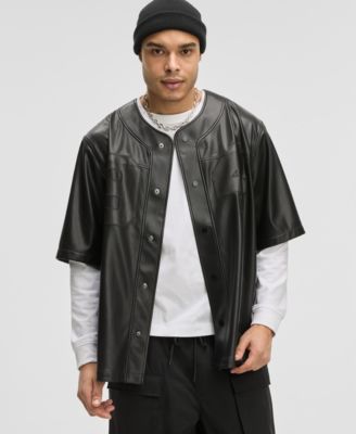 Mode of One - Men's Perforated Patch Relaxed Shirt
