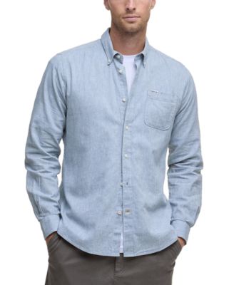 Barbour - Men's Nelson Tailored-Fit Solid Button-Down Shirt