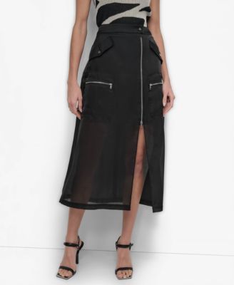 DKNY - Women's Organza Cargo Skirt