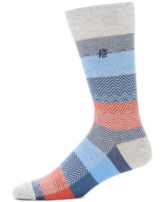 Perry Ellis Portfolio - Men's Zig-Zag Crew Socks