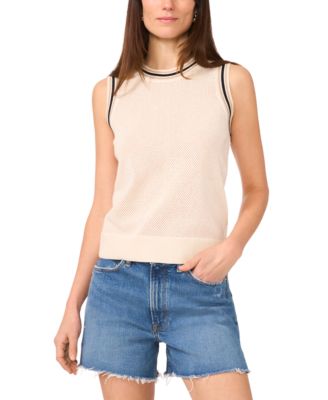 Vince Camuto - Women's Round-Neck Sleeveless Tank Top