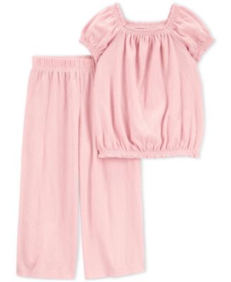Carter's - Baby Girls Top & Pull-On Pants, 2 Piece Set