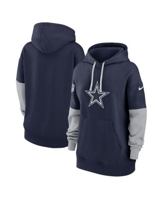Nike - Women's Navy Dallas Cowboys 2024 Sideline Essential Fleece Pullover Hoodie